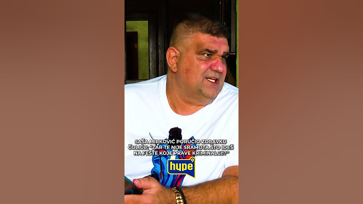 Sasa Mirkovic upitao Zdravka Čolića "Kako ga nije sramota"! #hypetv #sasamirkovic #zdravkocolic