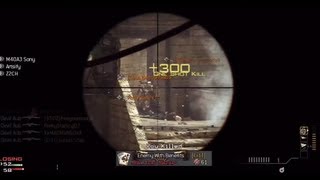 Modern Warfare 3 Isane Barret 17 Man Quad Feed 100% Accuracy!
