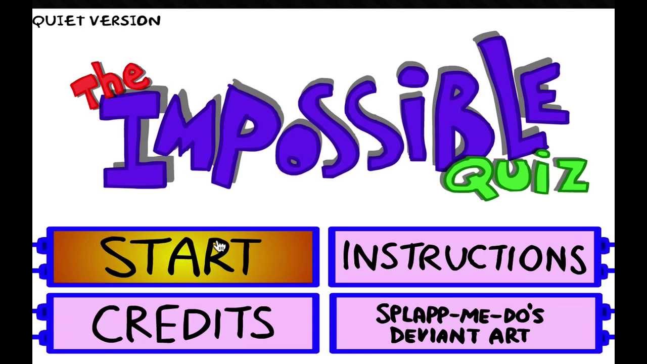 The 5 Minute Challenge The Impossible Quiz YouTube