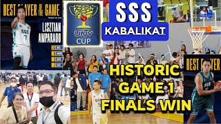SSS Kabalikat Dominates Game 1 in UNTV Cup Finals! FULL GAME HIGHLIGHTS--Historic Victory-MINI VLOG