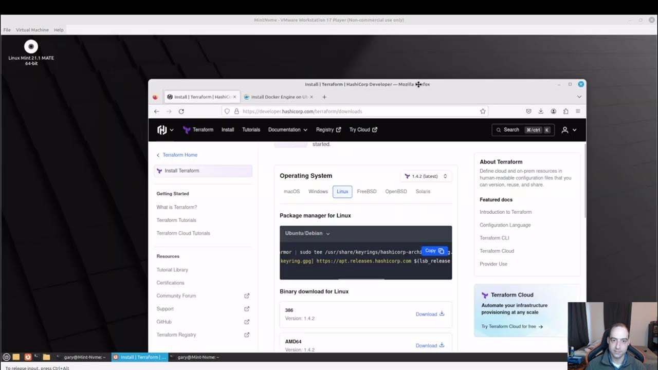 Installing terraform on linux mint youtube