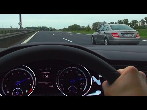 VW GOLF 7 R Onboard Acceleration German NO SPEED Limit Highway Autobahn Sound Volkswagen