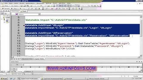 Data Table In QTP | QTP Online Training | QTP Tutorial