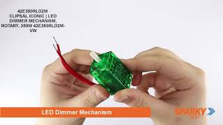 42e350rld2m clipsal iconic | led dimmer mechanism, rotary, 350w 42e350rld2m-vw