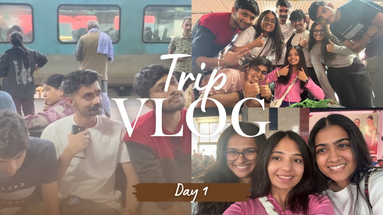 Most chaotic start of the trip🤪🤍 | Trip with Friends part 1 | Vlog 8 | Khushi Pandya