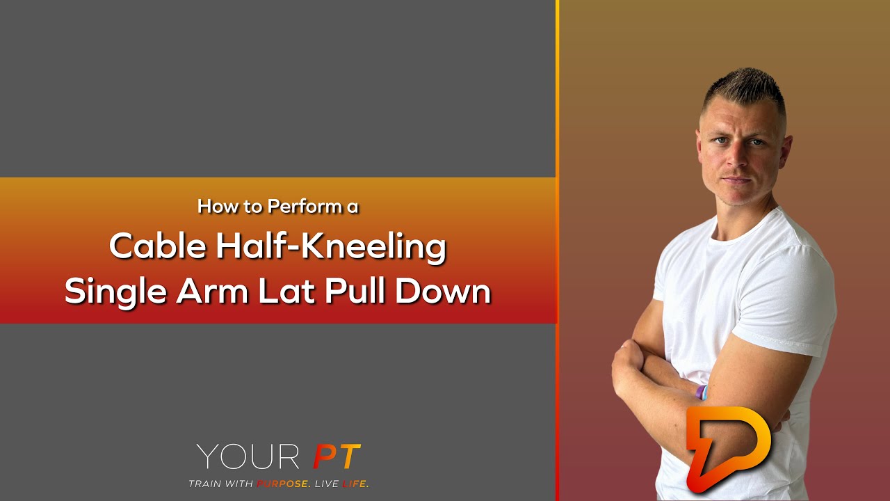 Cable Half Kneeling Single Arm Lat Pull Down YouTube Matt - YouTube