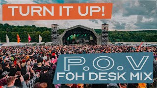 Mixing sound for a band at a UK festival // FOH DESK MIX FFAF @ Slam Dunk (POV)