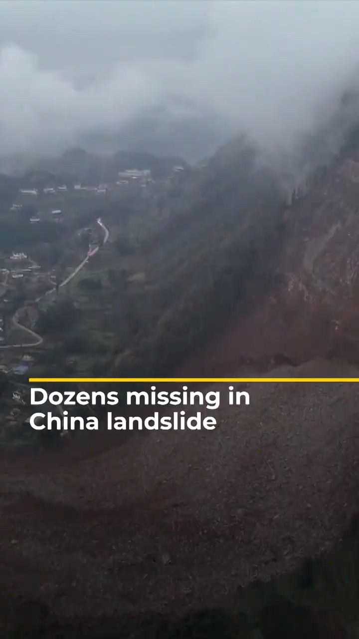 Dozens missing in China landslide