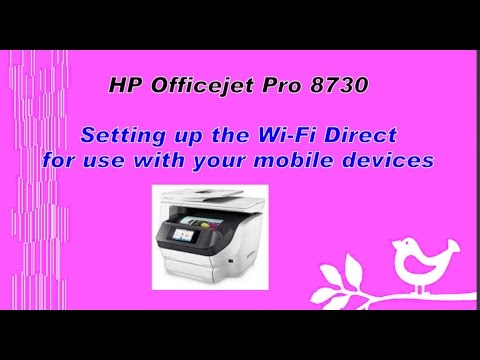 HP Officejet Pro 8730/8720/6970/6960 AiO series Wifi Direct Printing