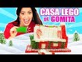 CASA DE LEGOS QUE SE COME! 😅 Armando Casa de Gomita comestible - SandraCiresArt