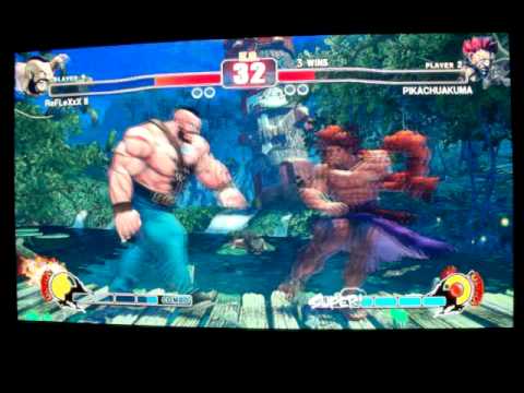 JR RODRIGUEZ ( AKUMA ) VSReFLeXxX ll ( ZANGIEF ) STREET FIGHTER IV ON XBOX 360 GAME 4