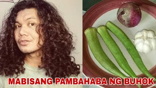 EEFECTIVE AT MAS MABILIS NA PAMBAHABA NG BUHOK (how to make okra hair mask) |#OKRAHAIRMASK #ONION screenshot 1