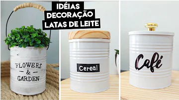 O que colocar dentro da lata de leite ninho?