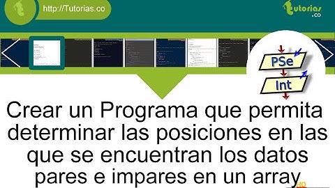 arreglos – pSeint (posiciones vector de los datos pares e impares)