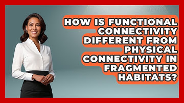 How Is Functional Connectivity Different From Physical Connectivity In Fragmented Habitats?