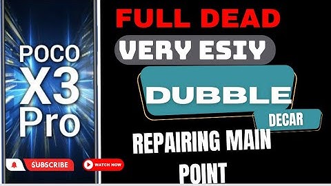Poco x3 pro full dead !! Restart problem double decker cpu reball full process in this video
