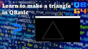 Learn to create triangle in QBasic