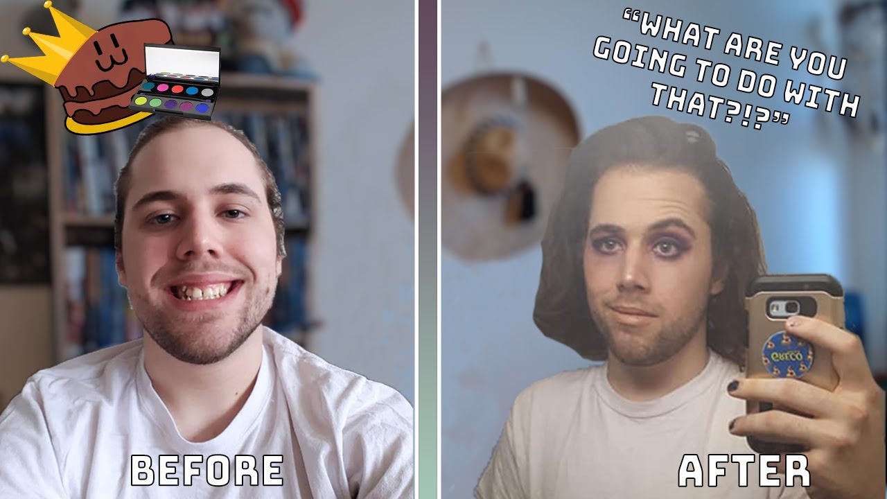 ROOMATE DOES MY MAKEUP CHALLENGE