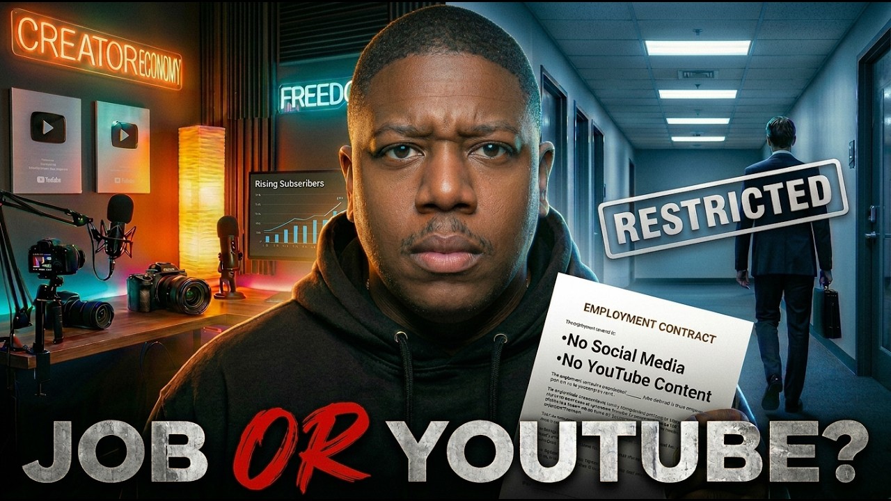 His 9-5 JOB Forced him to QUIT his Youtube channel!!