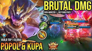 POPOL & KUPA BEST BUILD 2025 | BUILD TOP 1 GLOBAL POPOL & KUPA GAMEPLAY | MOBILE LEGENDS✓