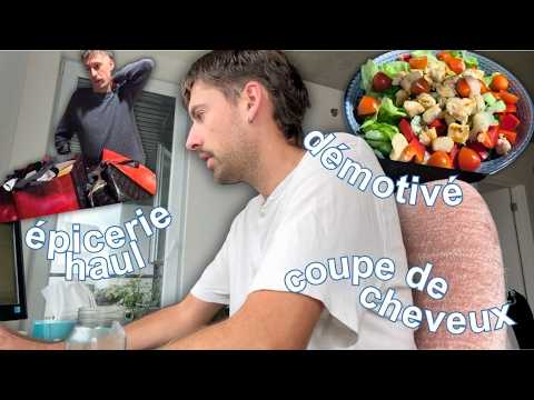 Manque de motivation, je me fais couper les cheveux et haul d'épicerie Métro!