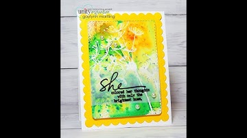 Unity Quick Tip: Brusho Watercolor Emboss Resist