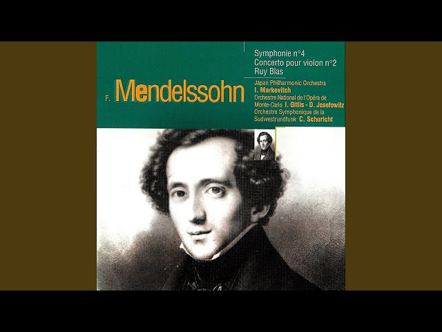 Mendelssohn - Concerto pour violon & orch n°2 : I.Gitlis / Symph Vienne / H.Swarowsky