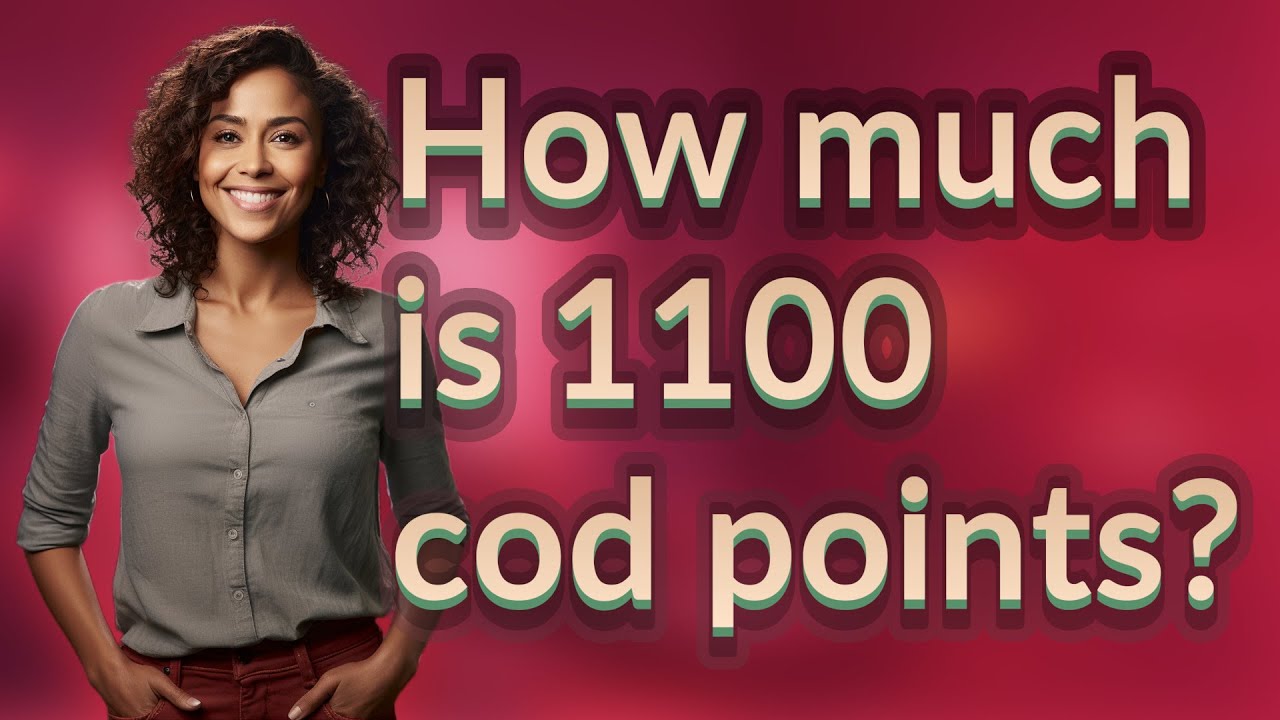 How much is 1100 cod points?