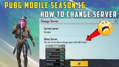 How to Change Server in PUBG Mobile Season 16 l Never change server in season 16