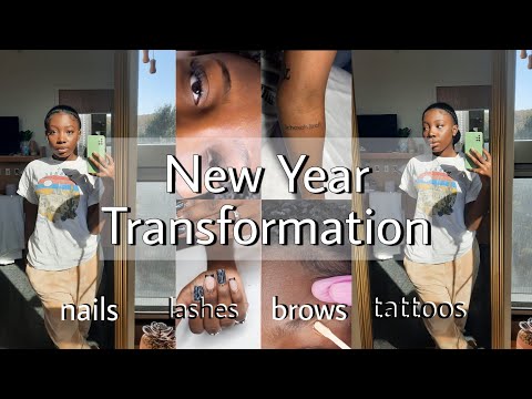 2022 New Year Transformation | tattoos, lashes, nails, brows | come to my appointments with me