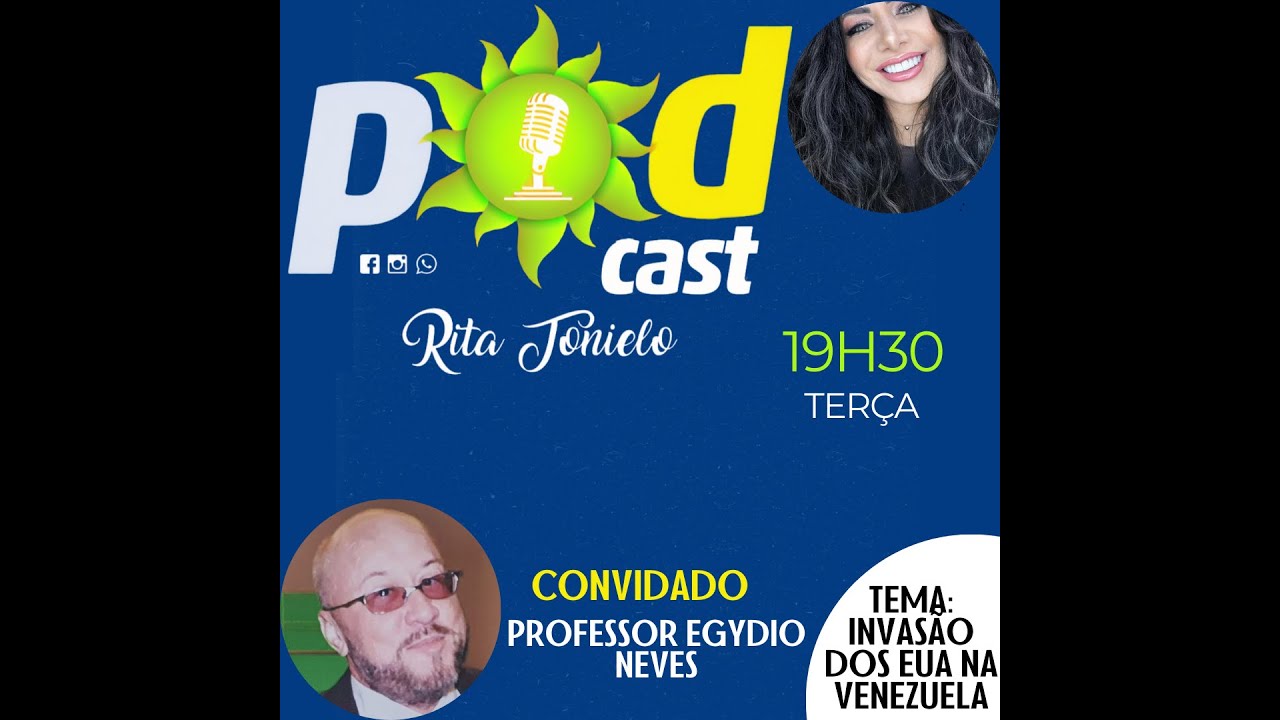 🌎 Venezuela: EUA, Maduro e os Possíveis Cenários | Dra. Rita entrevista o Prof. Egydio Neves ao vivo