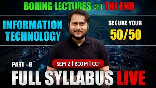 Information Technology Marathon Part B Sem-2 Bcom Ccf Cu The End Game