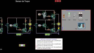 Interrupto por toque  transistor e SCR