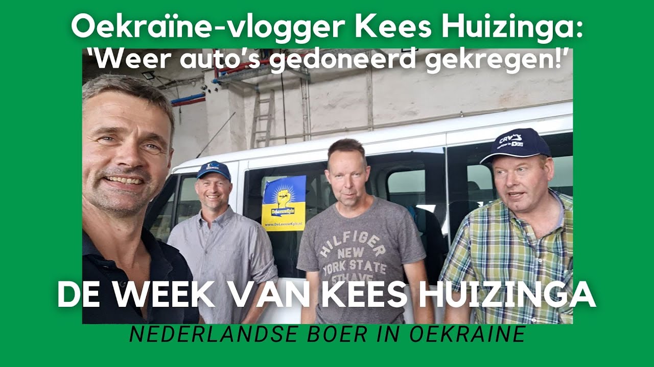Oekraïne-vlogger Kees Huizinga: ‘Testpercelen zaaien en weer auto’s gedoneerd gekregen!’