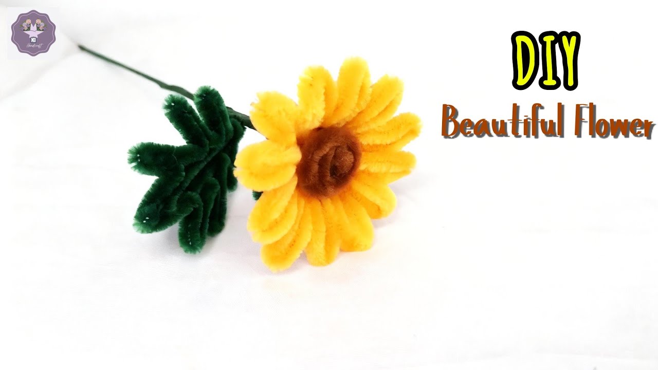 DIY Flowers |  How to make daisy flowers with pipe cleaners😍 Very beautiful👌💫 #diy  #pipecleaners
