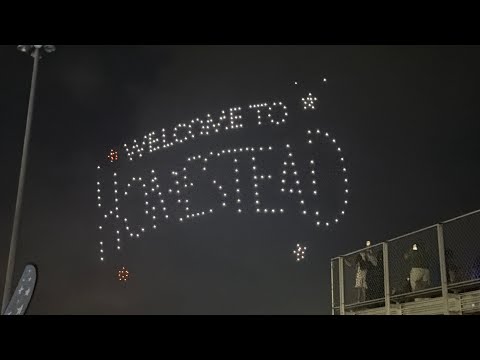 Amazing Drone Show from Homestead-Miami Speedway Happy Birthday America 250