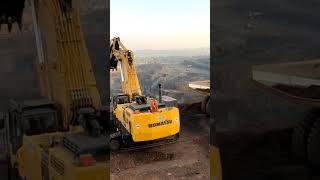 #excavator komatsu 1250 pc  loading to #dumper komatsu hd785