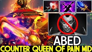 ABED [Ember Spirit] Aggressive Build Counter Queen of Pain Mid Dota 2