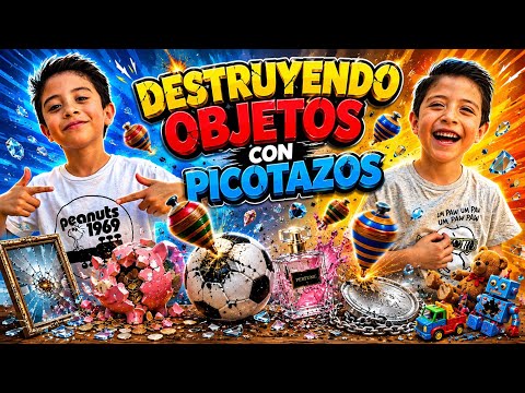 ¡Nada Sobrevive a Nuestros Trompos! 😱💥 | Picotazos vs Juguetes: ¡Batalla Explosiva! 🔥| TROMPOS Locos
