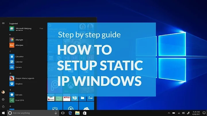 How to Setup Static Ip Address in Windows 10 and 7 (Tcp / Ip Explained)