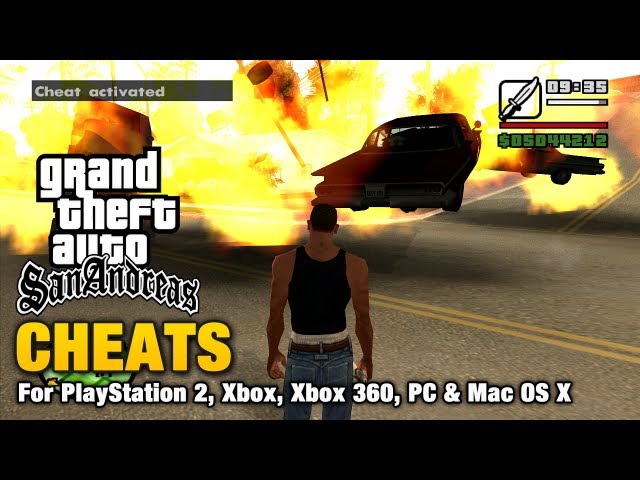 Grand Theft Auto: San Andreas' Cheats for PC and Mac