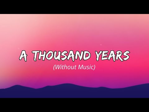 Christina Perri A Thousand Years Without Music 