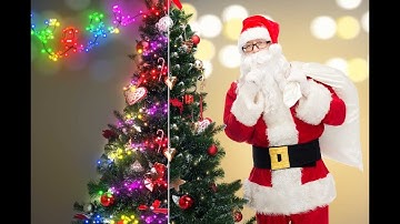 Transform your photo into a realistic Christmas lights effect