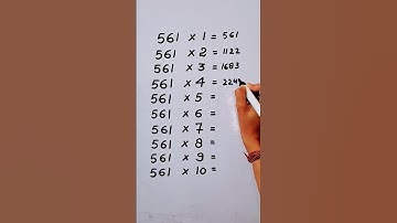 Write the Table of 561 in 16 second only..#maths #mathshack #mathematicks ‎@study_care0 