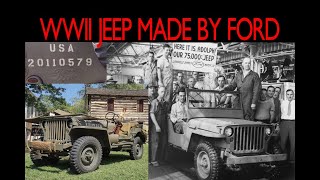 World War 2 1942 Ford GPW Jeep with Rare Factory Ford Emblem Stampings