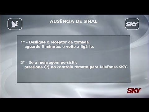 AUSÊNCIA DE SINAL SKY Como Resolver - YouTube