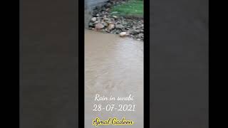 Short video of Rain  in Gadoon Stefa Abshar Colony 28 July 2021