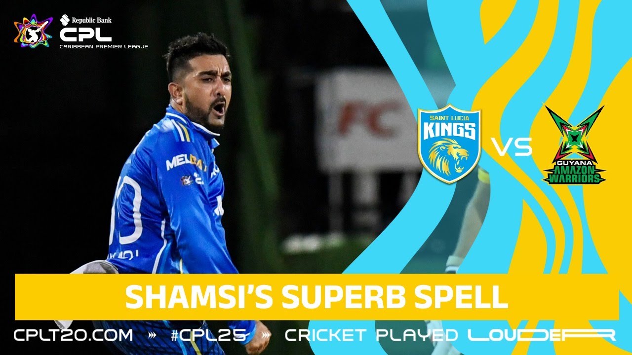 Tabraiz Shamsi's SUPERB Innings vs Guyana! | CPL 2025