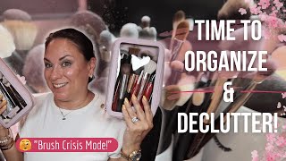 Brush Crisis Mode 🫣 | Declutter, Organize & Regret
