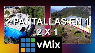 How to put two screens in one 2x1 in VMIX, 2 cameras in one Vmix output screenshot 5